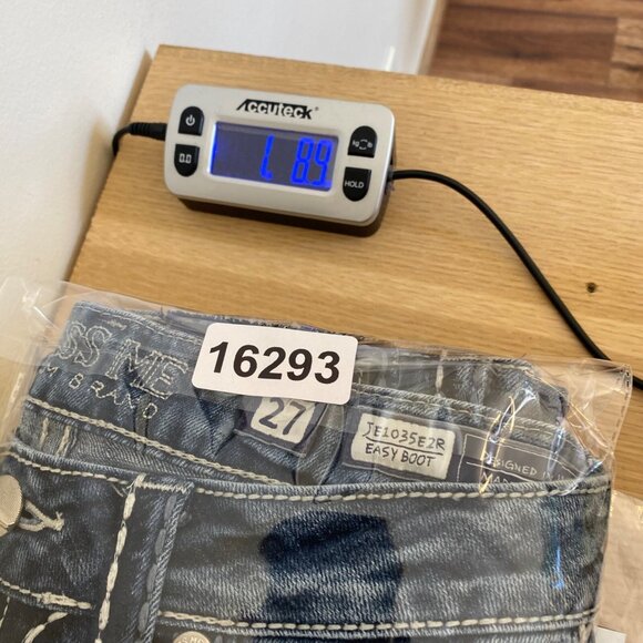 Miss Me Jeans Womens 27 Blue Easy Boot Medium Wash Embroidered Distressed Denim - Picture 13 of 13